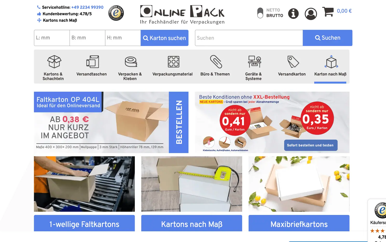 SEO Auswertung Onlinepack