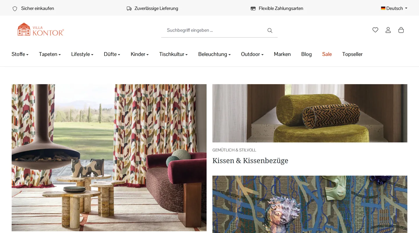 Onlineshop von Villa Kontor